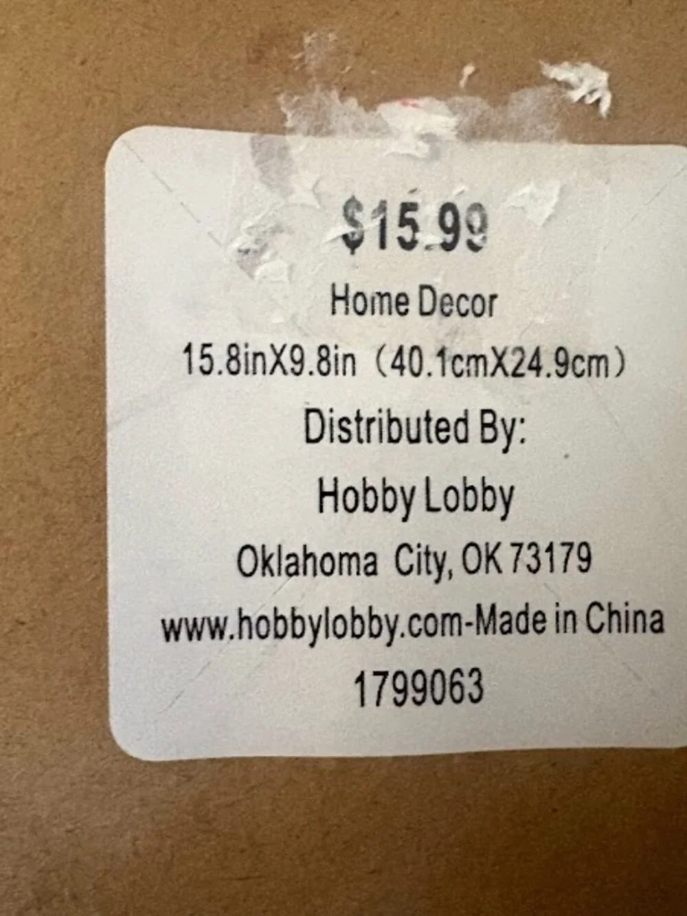 Hobby Lobby this piece